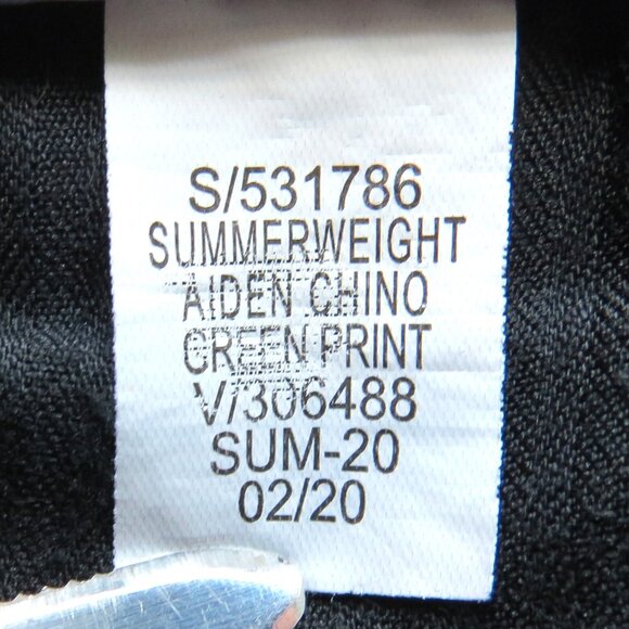 Banana Republic Aiden Chino Green Print Men's 32x32 - Picture 11 of 11